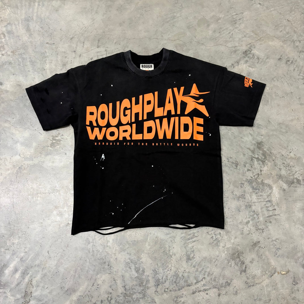 ROUGHPLAY “VINTAGE BLK/ORNG” TEE