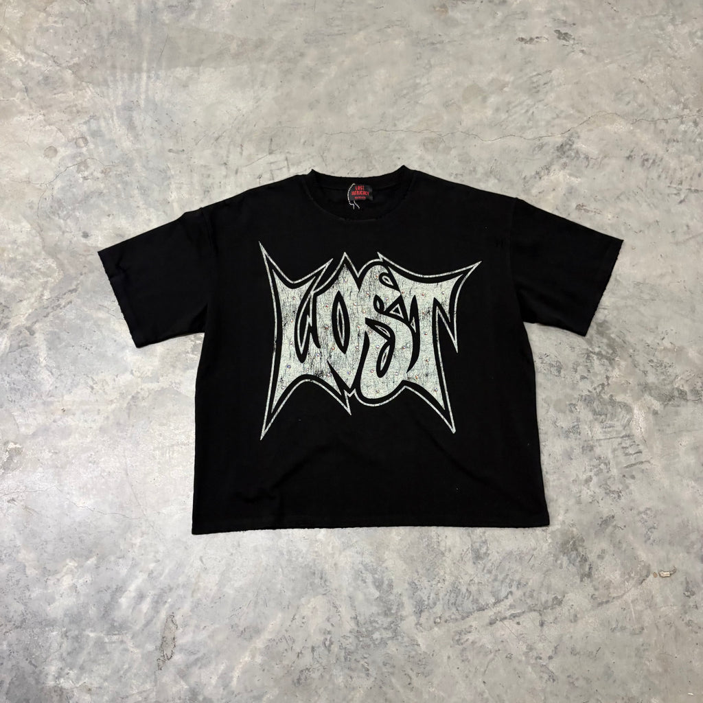 LOST INTRICACY “BLK/GREY” SHORT SLEEVE
