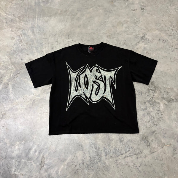 LOST INTRICACY “BLK/GREY” SHORT SLEEVE