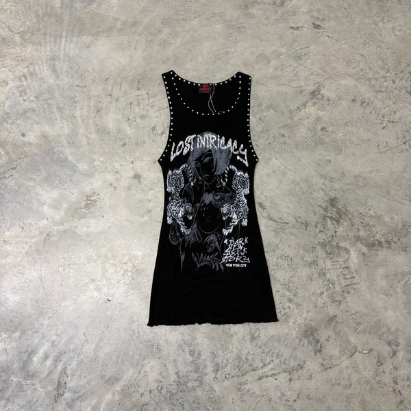 LOST INTRICACY “TWIN TIGER BLK” DRESS