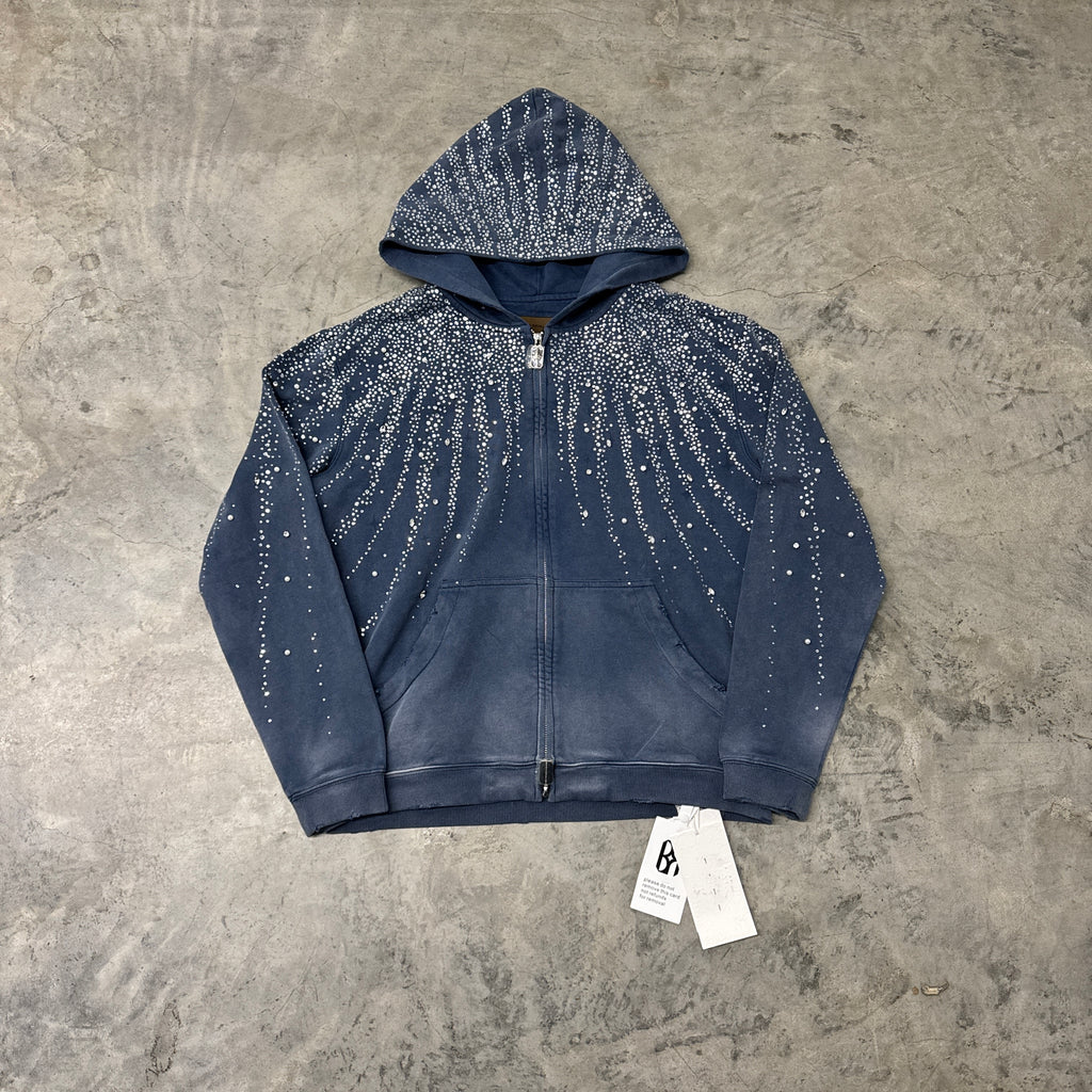 BLUE BUSSDOWN ZIP UP HOODIE | BIRTH OF ROYAL CHILD