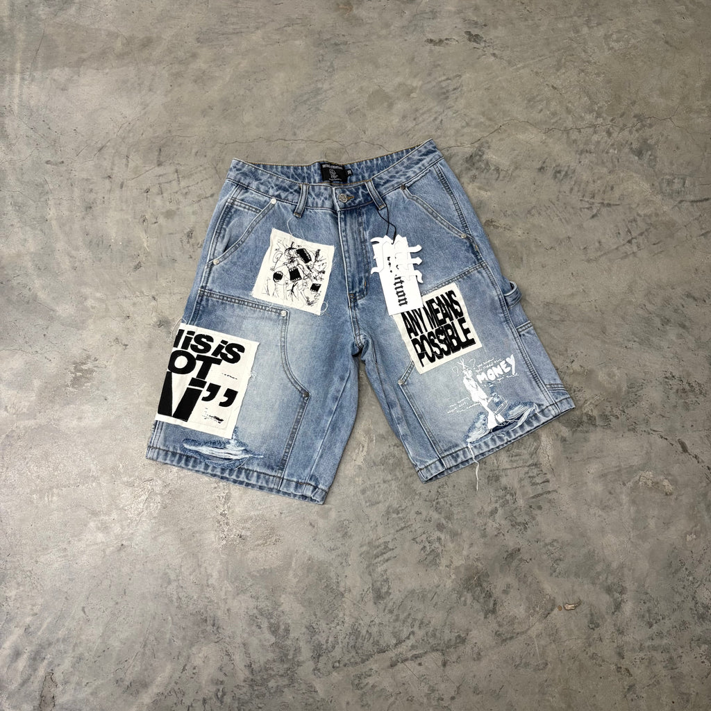 MIXED EMOTIONS “AI” PATCH SHORTS