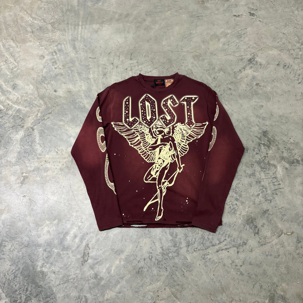 LOST INTRICACY “MAROON ANGEL” LONGSLEEVE