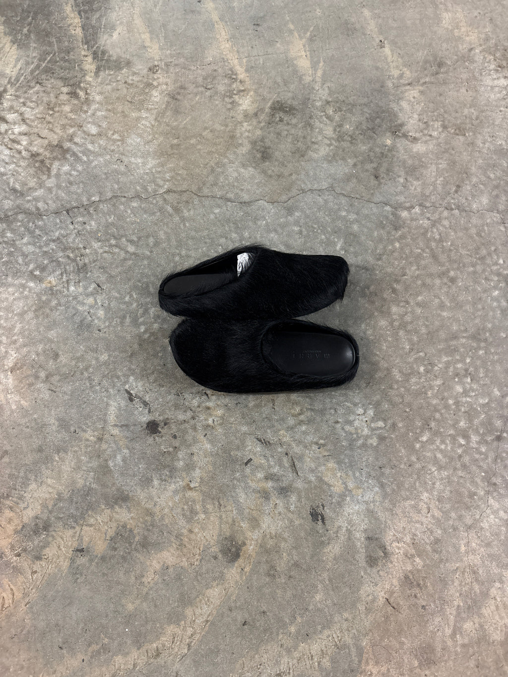 MARNI “BLACK FUSSBET” SLIDES