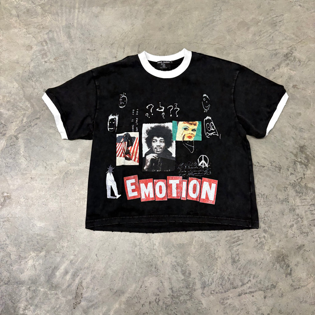 MIXED EMOTION “STATIC” BLACK TEE