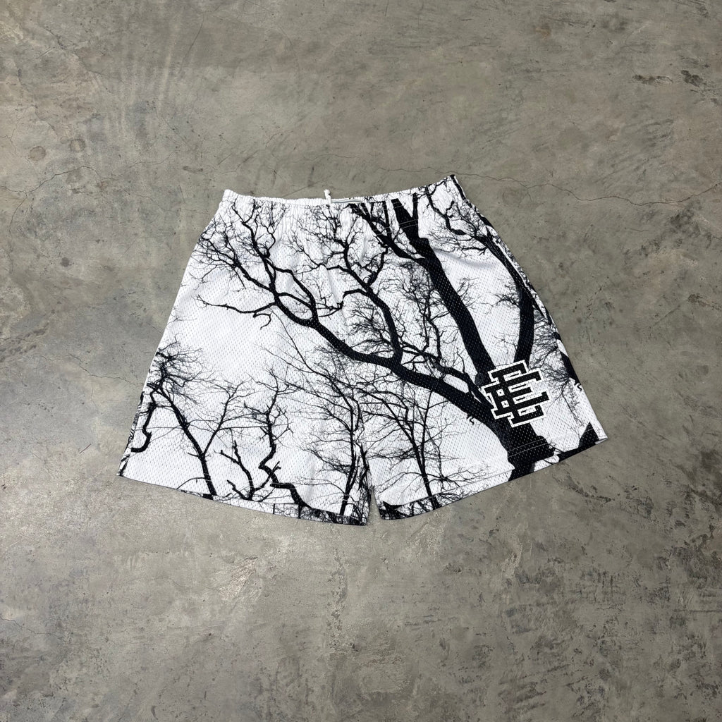 ERIC EMANUEL “WHT/BLK TREE” SHORTS