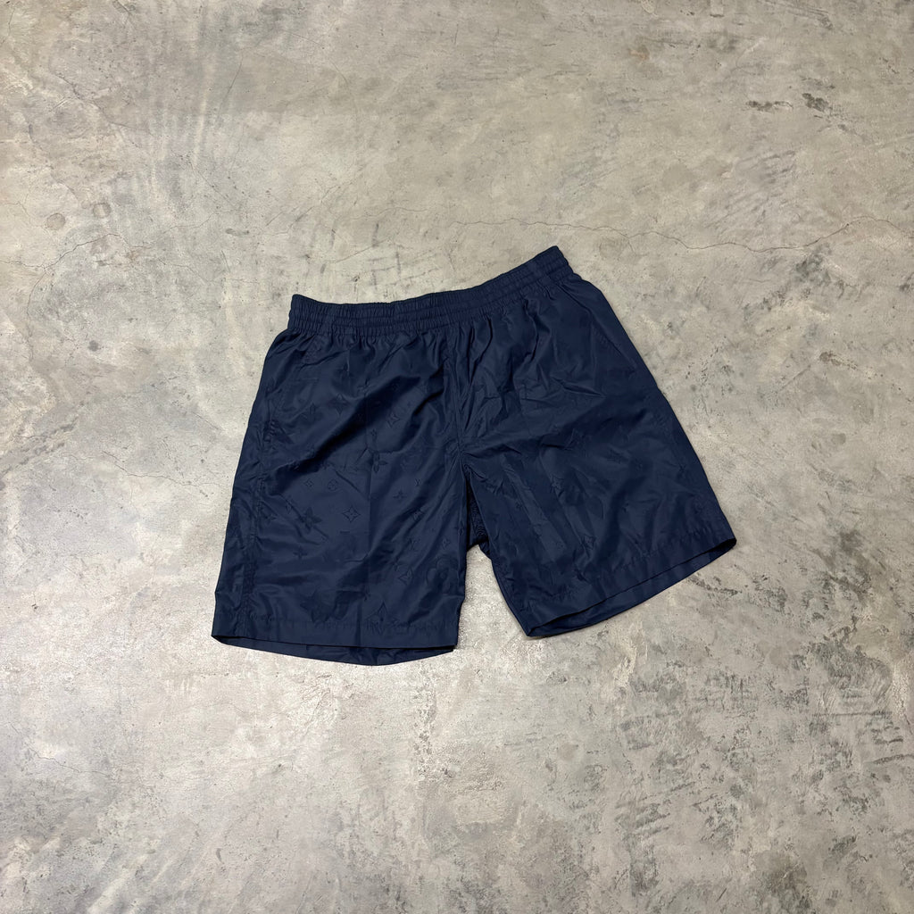 LV NAVY SIGNATURE SWIM BOARD SHORTS