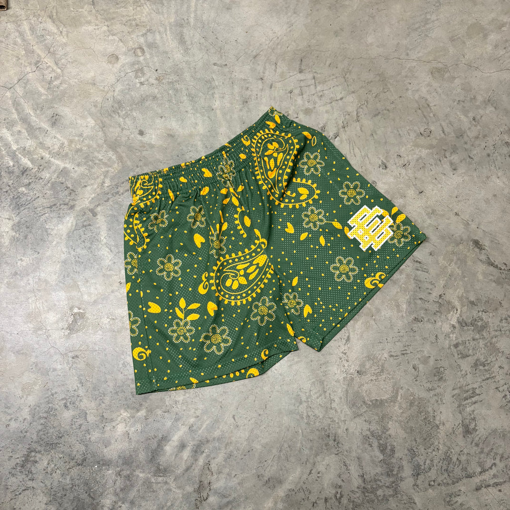 ERICEMANUEL “BNDANA/GREEM/YELLOW” SHORTS