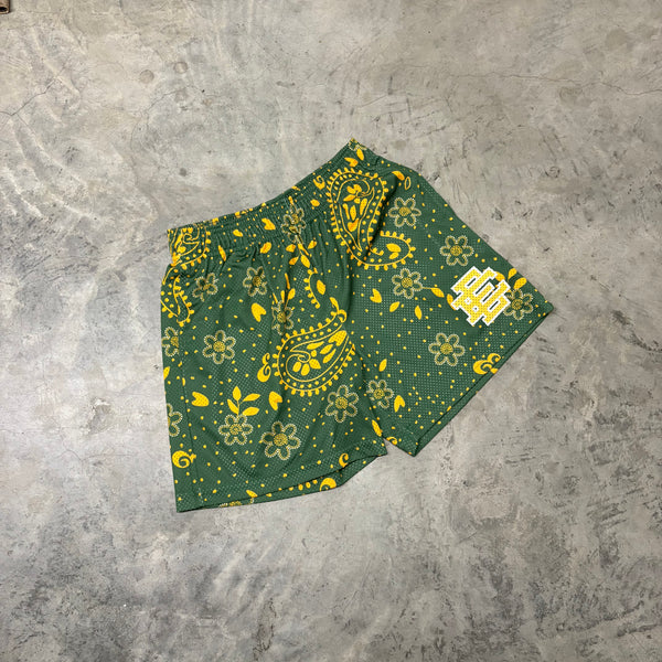 ERICEMANUEL “BNDANA/GREEM/YELLOW” SHORTS