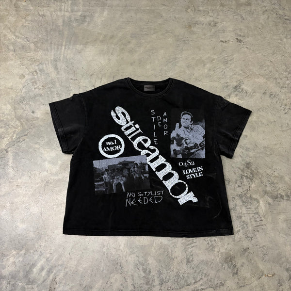 STILE AMOR “NO STYLIST” BLACK TEE
