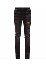 AMIRI MX1 BROWN PLAID JEANS