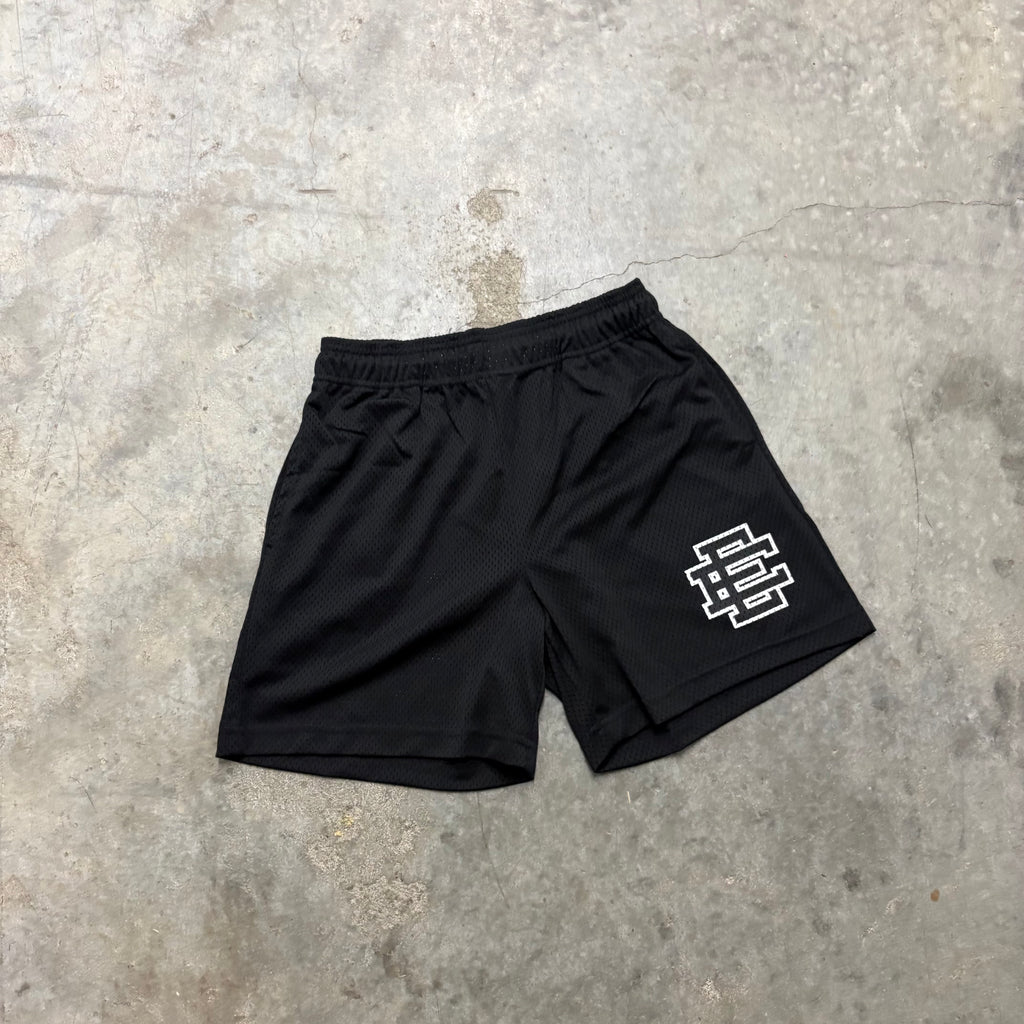 ERIC EMANUEL “BLK/BLK” MESH SHORTS