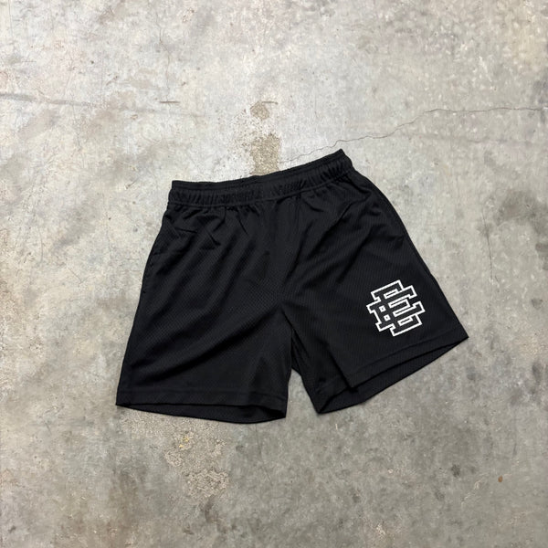ERIC EMANUEL “BLK/BLK” MESH SHORTS