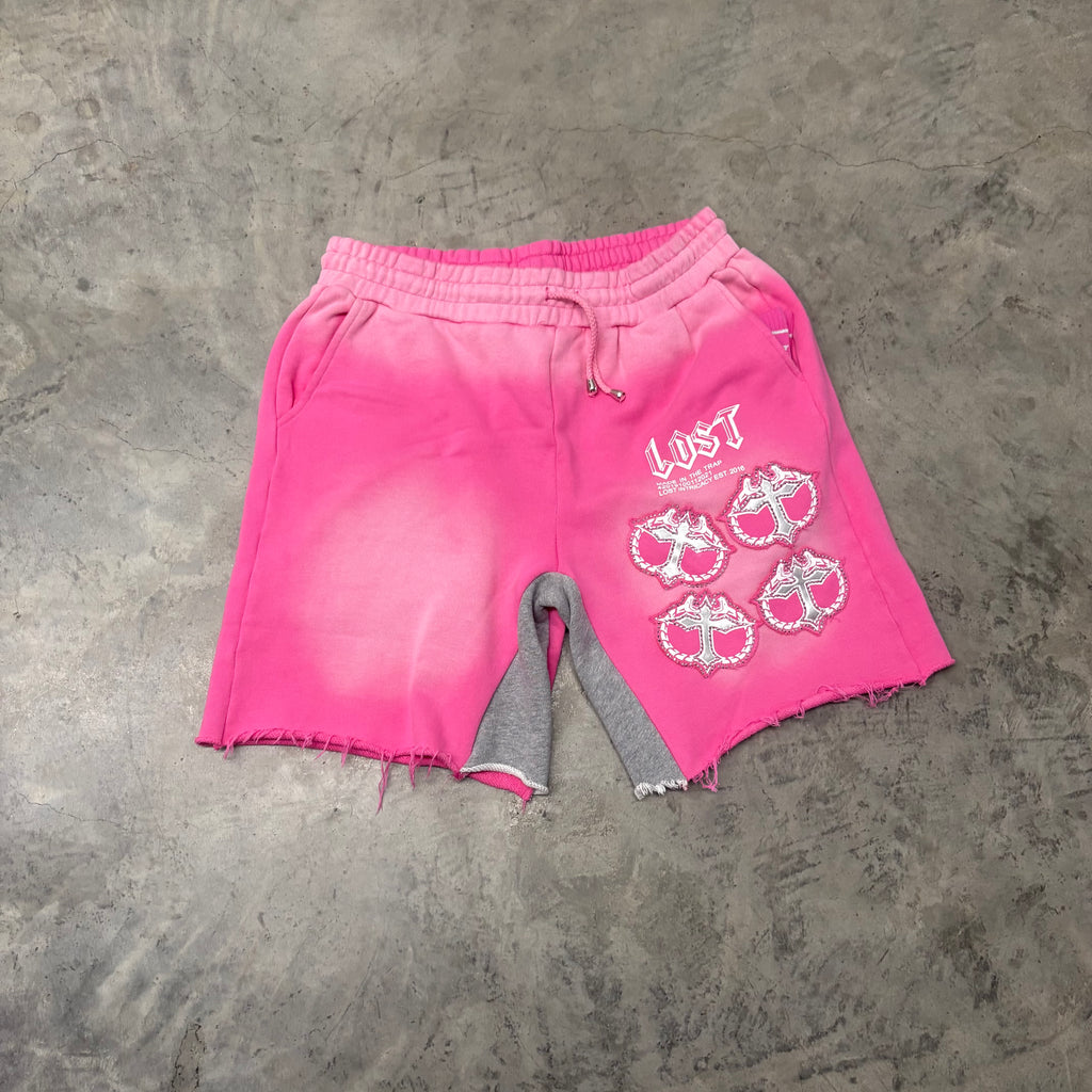 LOST INTRICACY “MITT PNK” SHORTS