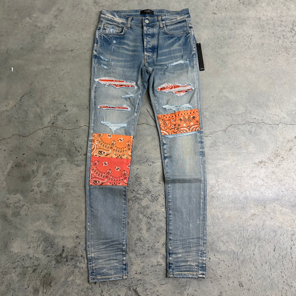 AMIRI JEANS “ORANGE BANDANA”