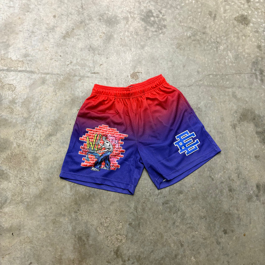 ERIC EMANUEL x WARREN LOTAS “BLUE/RED” SHORTs