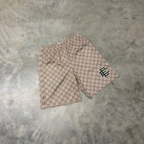 ERIC EMANUEL “GUCCES/BEIGE” SHORTS