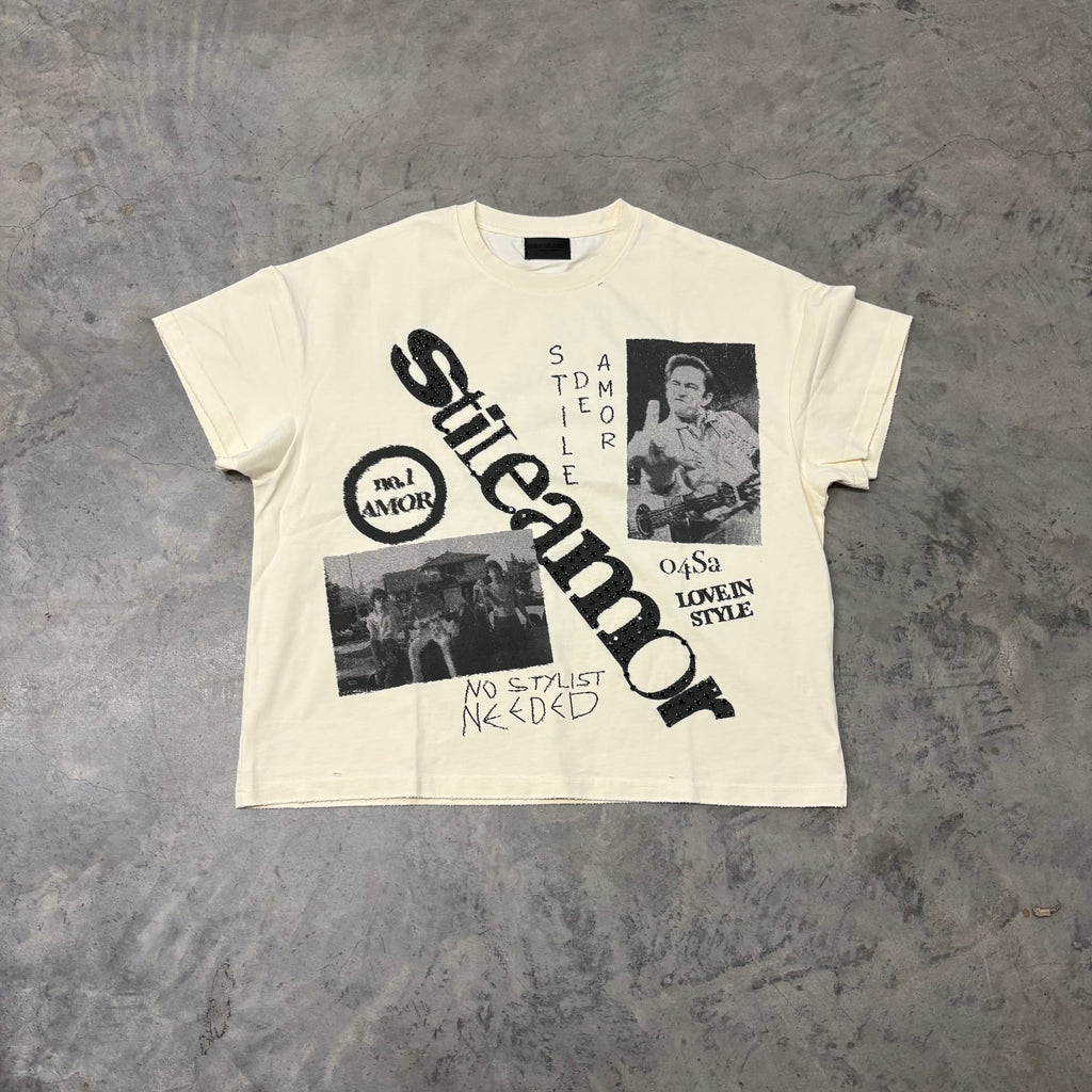 STILE AMOR “CREAM NO STYLIST” TEE