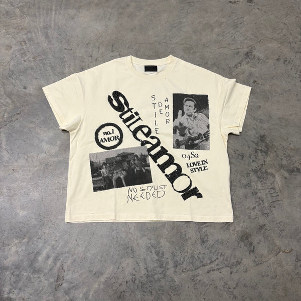 STILE AMOR “CREAM NO STYLIST” TEE