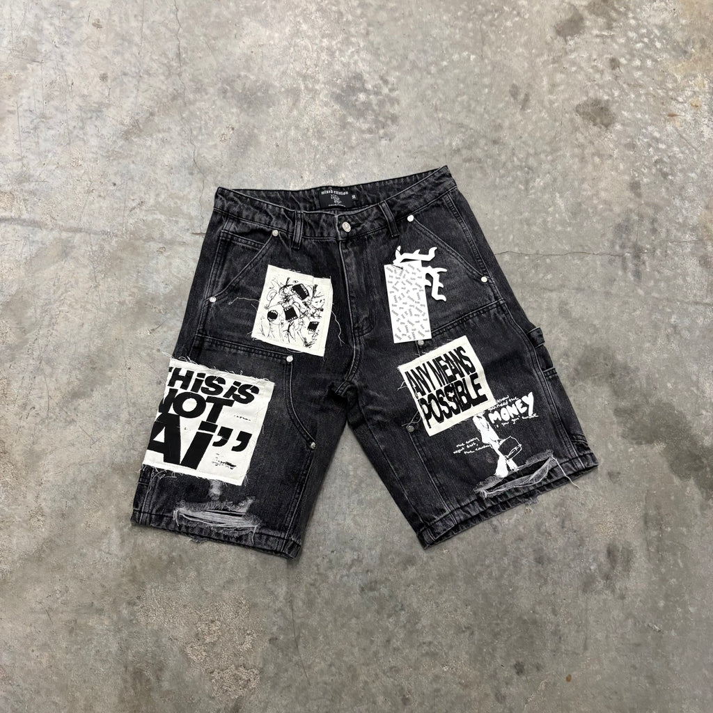MIXED EMOTIONS “PATCH” SHORTS