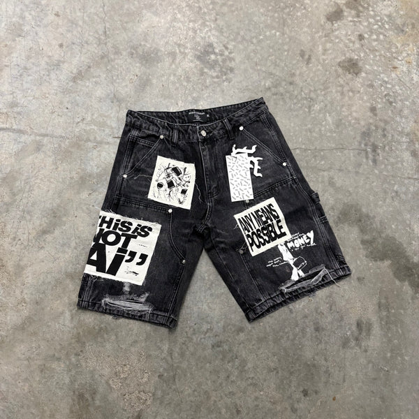 MIXED EMOTIONS “PATCH” SHORTS