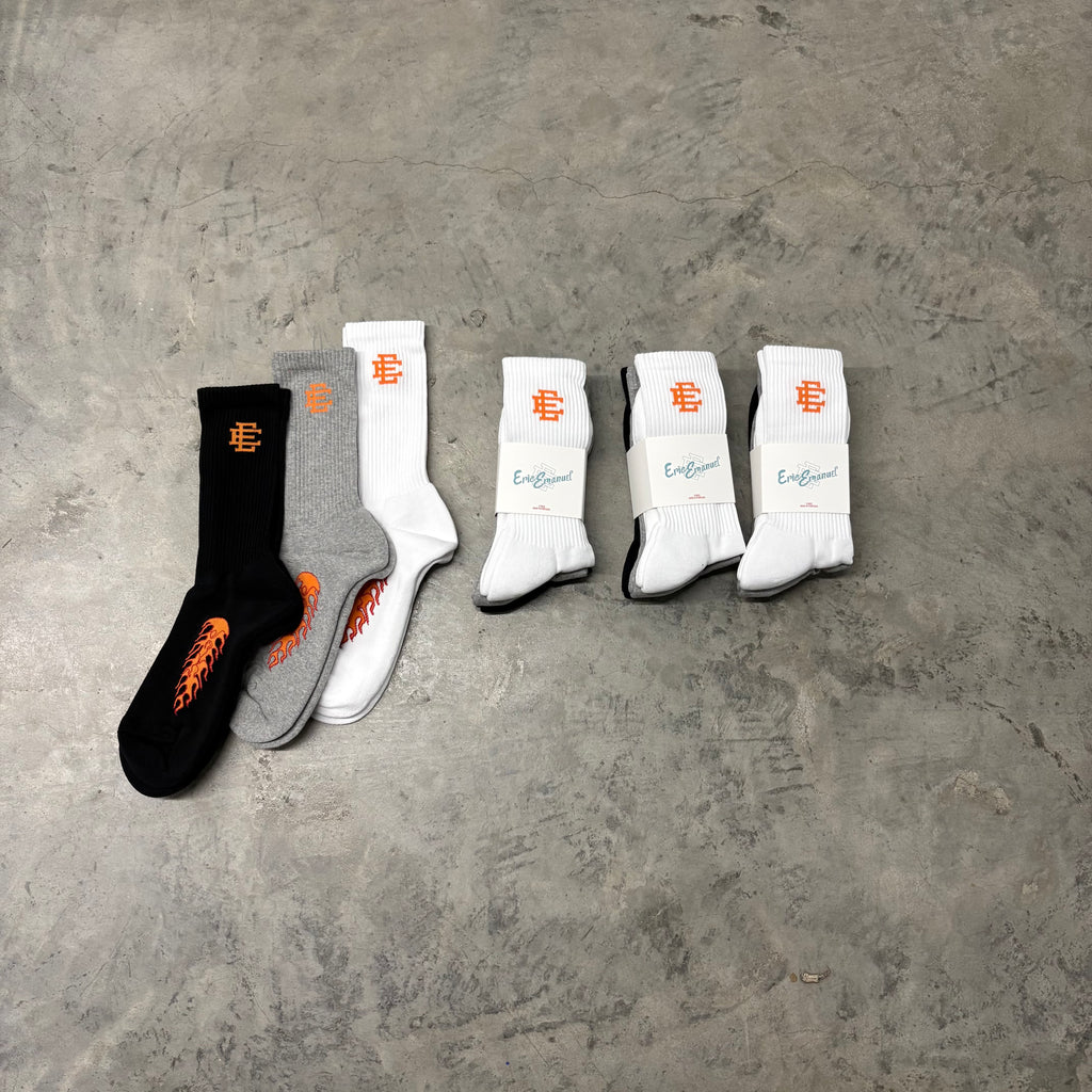 ERIC EMANUEL “FLAME PRINT” SOCKS