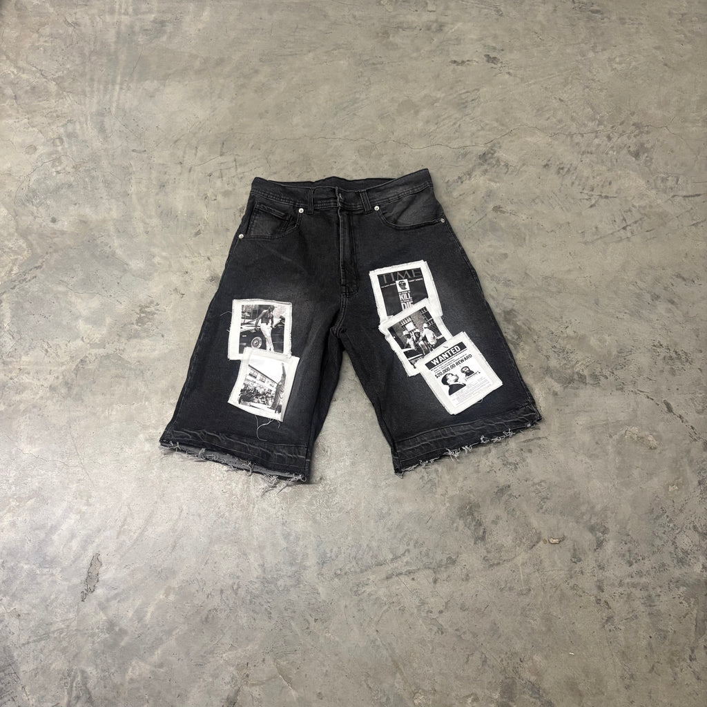 FRATERNAL “MULTI PATCH BLK\WHT” SHORTS