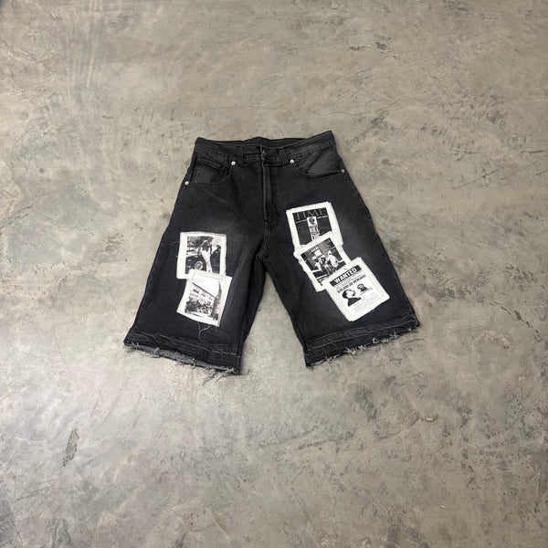 FRATERNAL “MULTI PATCH BLK\WHT” SHORTS