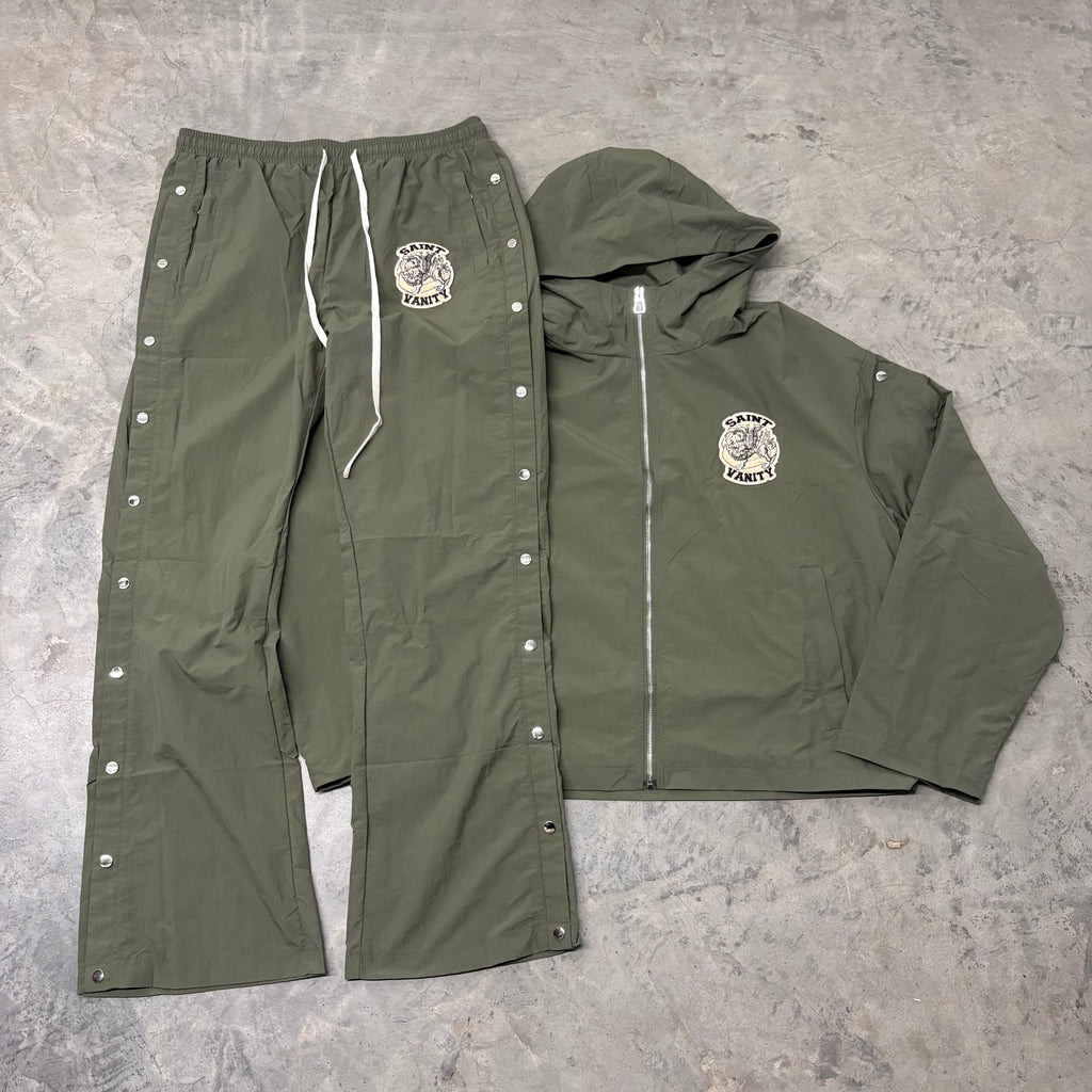 SAINT VANITY “ OLIVE GREEN” TRACK SUIT