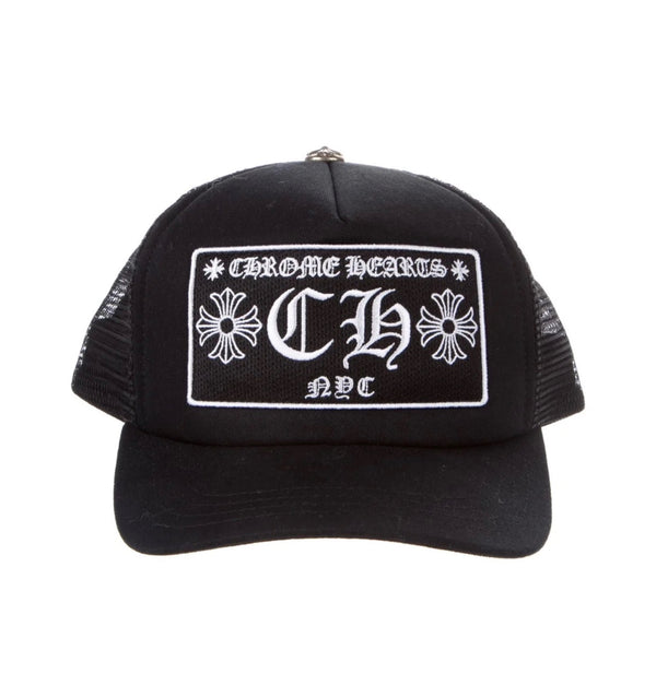 CHROME HEARTS “CH” TRUCKER HAT