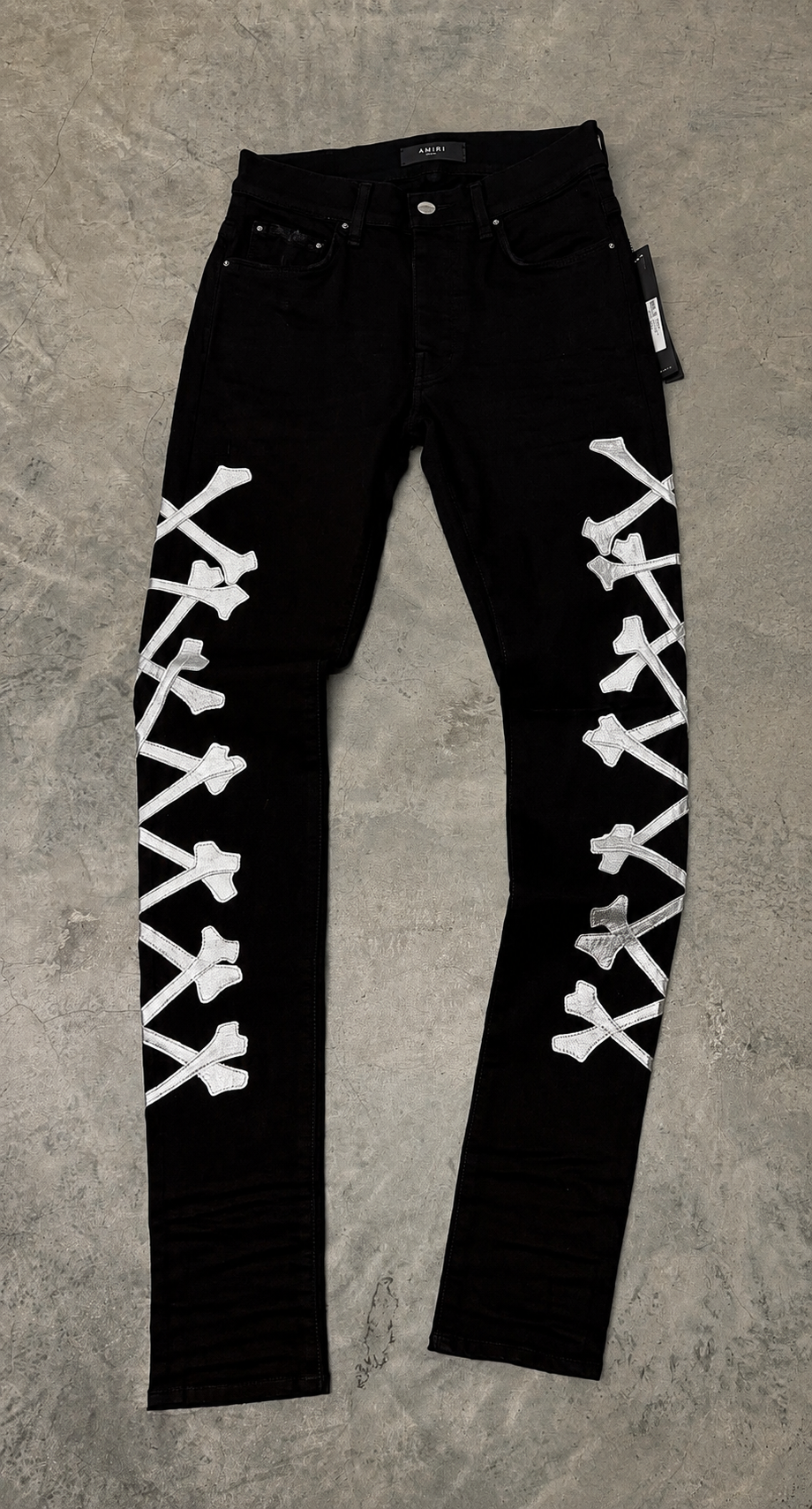 AMIRI JEANS “BLACK/BONE SILVER”