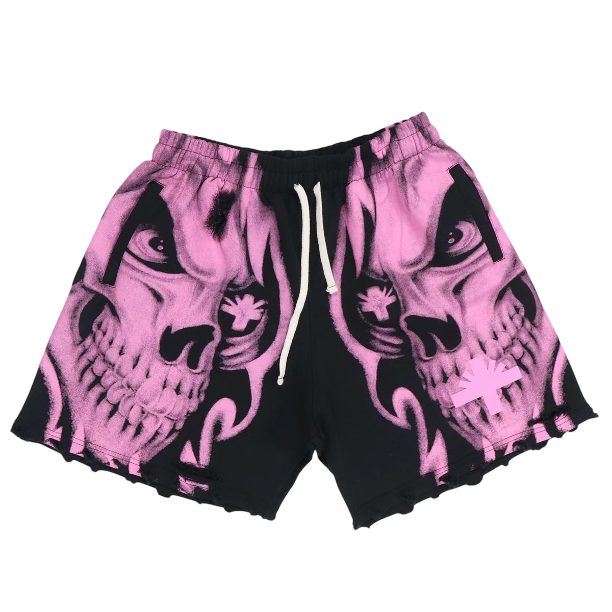 VERTABRAE SKULL PINK SHORTS