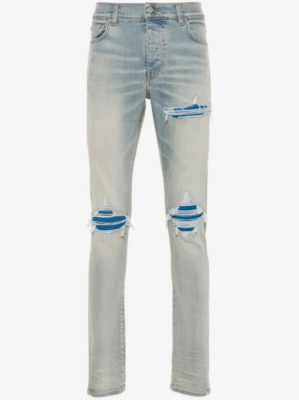 AMIRI JEANS MX1 BLUE PATCH