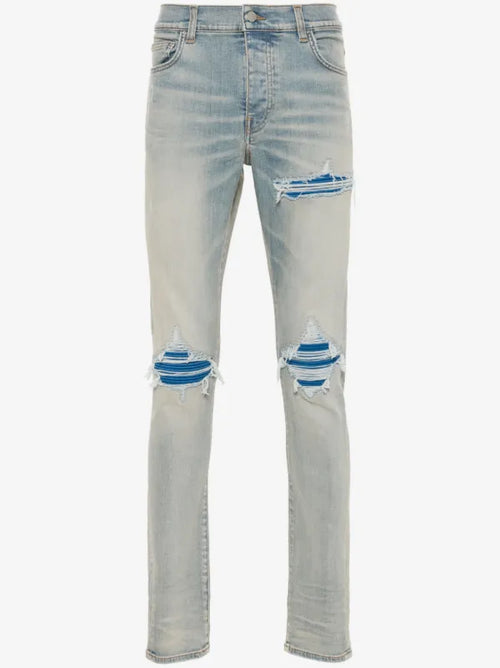 AMIRI JEANS MX1 BLUE PATCH