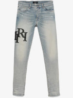 AMIRI BLACK STAGGERED LOGO