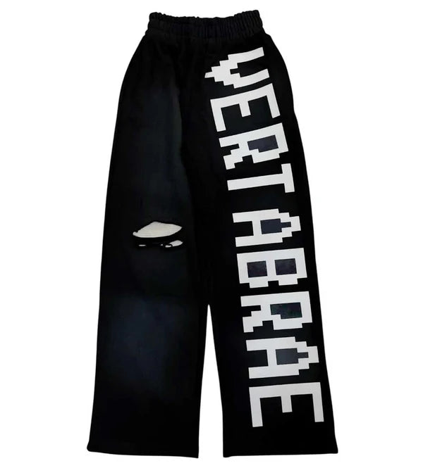 VERTABRAE LOGO SWEATS BLK/WHITE