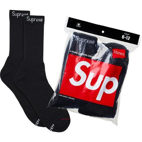 SUPREME/HANES SOCKS “BLACK”