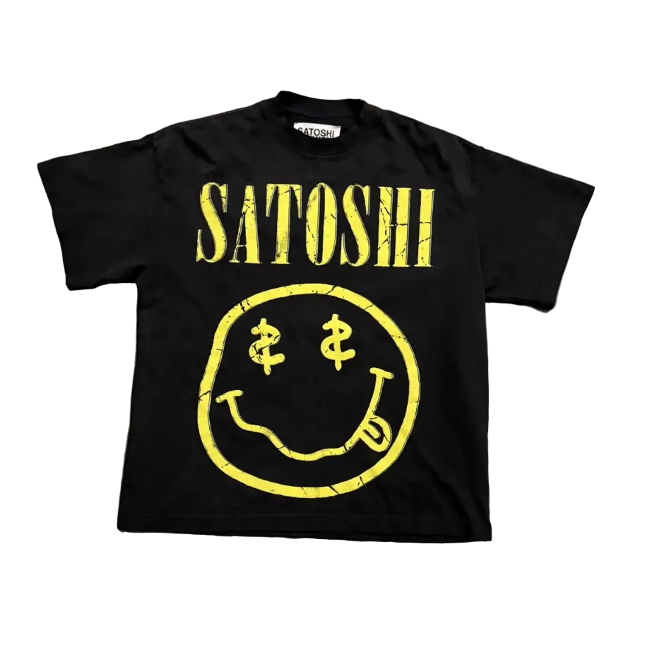 SATOSHI NAKAMOTO SMILEY TEE