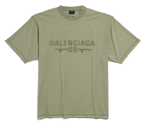 BALECIAGA INSIDE OUT ARMY SHIRT