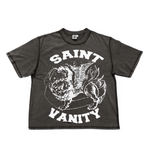 SAINT VANITY GRAY WHITE GRIFFIN TEE