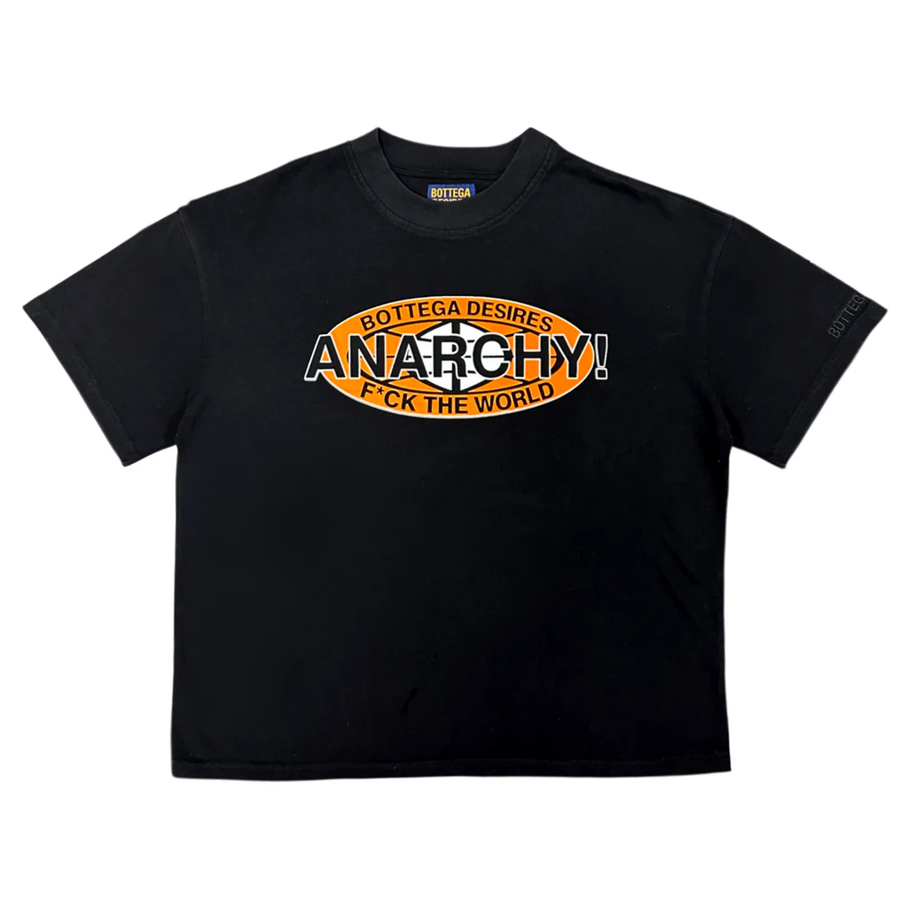 FCK THE WORLD ORANGE ANARCHY TEE