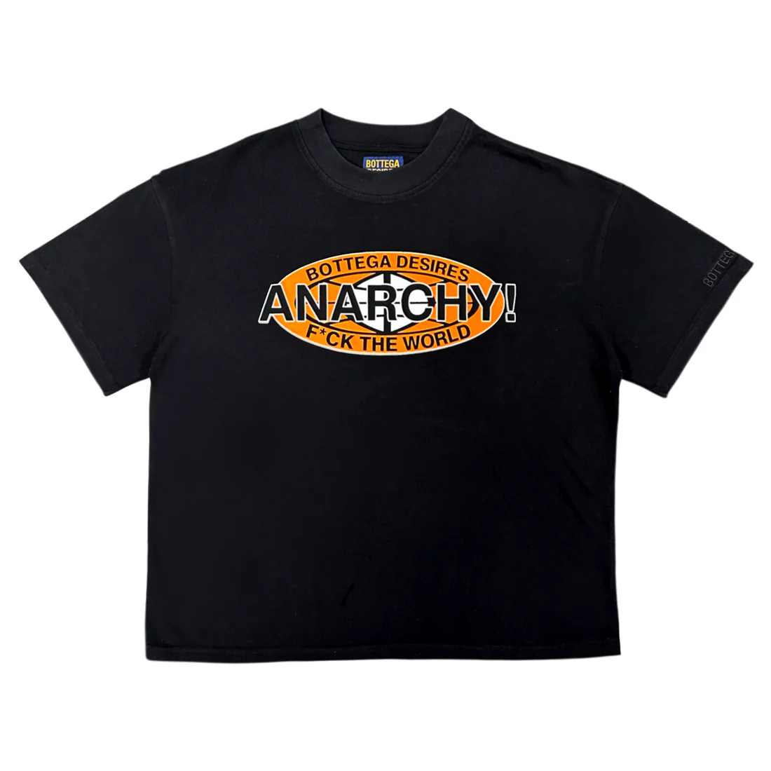 FCK THE WORLD ORANGE ANARCHY TEE